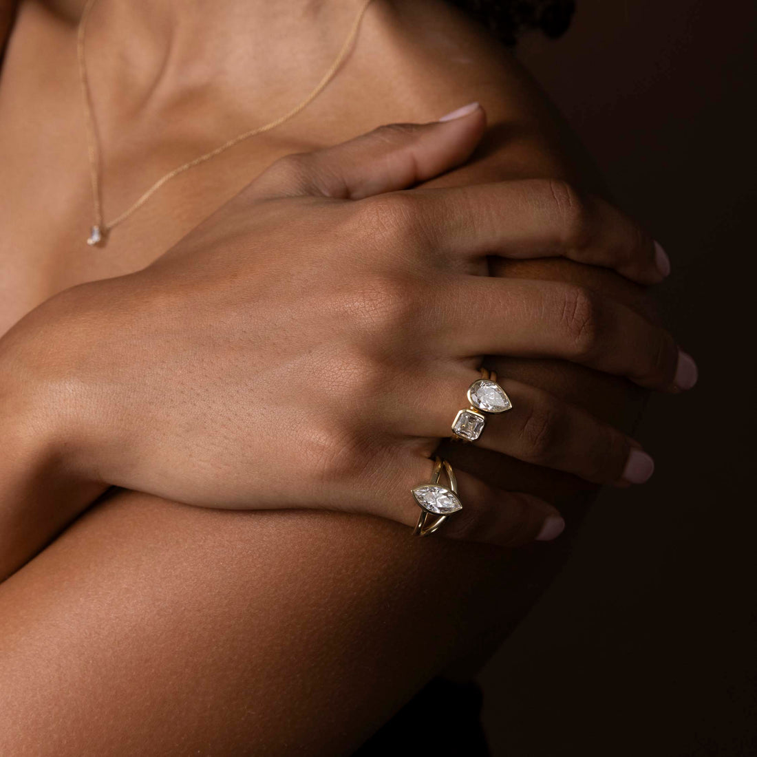 1.50CT Marquise Cut Unique Split Shank Solitaire Engagement Ring