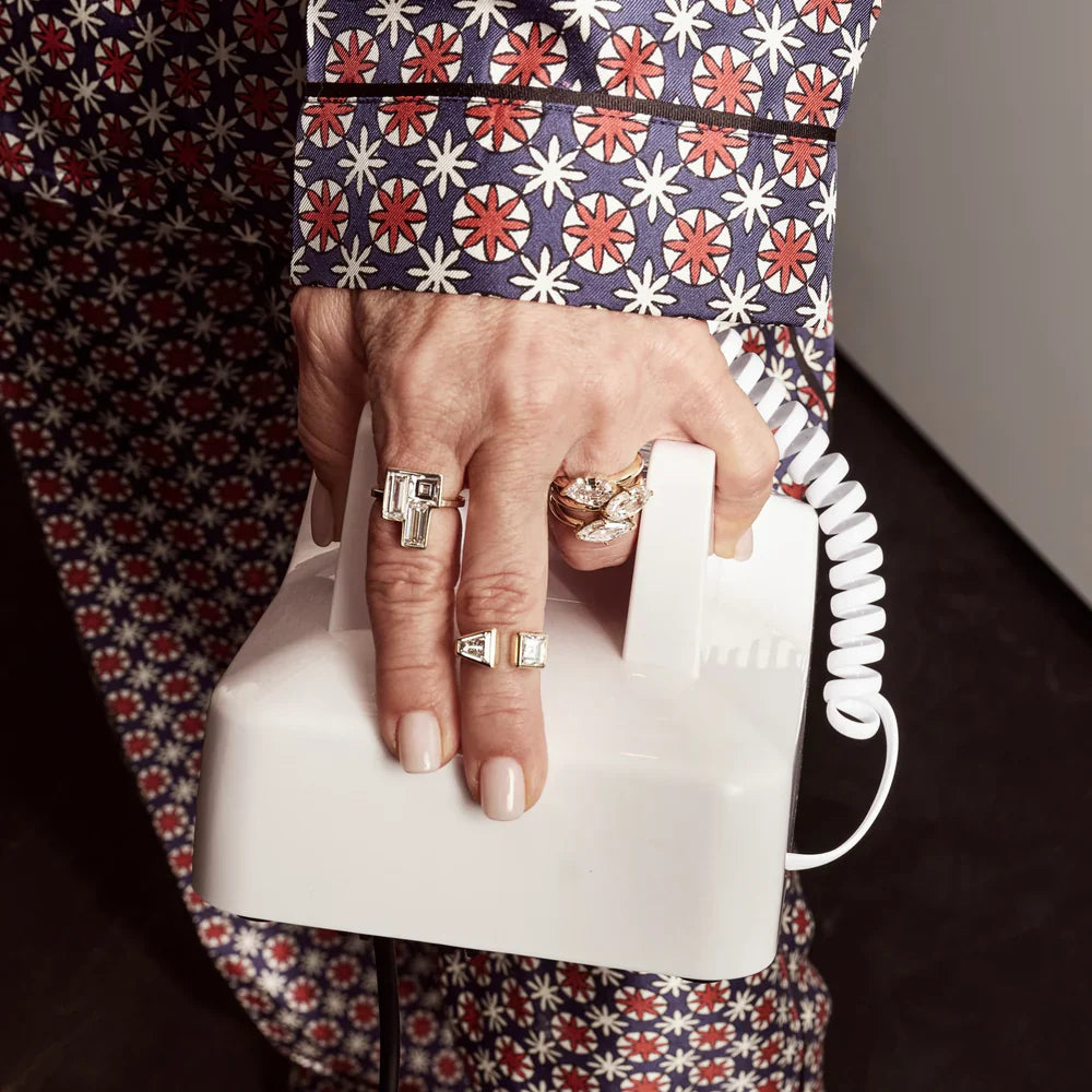 3.65TCW Unique Baguette & Carre Cut Three Stone Engagement Ring