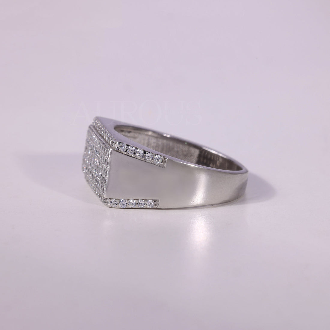 1.90TCW Round Cut Cluster Moissanite Men's Wedding Ring