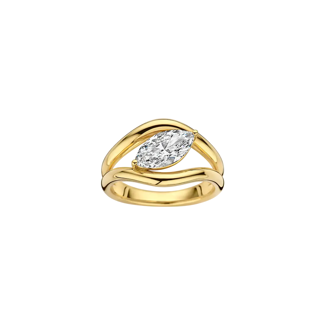 1.50CT Marquise Cut Unique Solitaire Engagement Ring