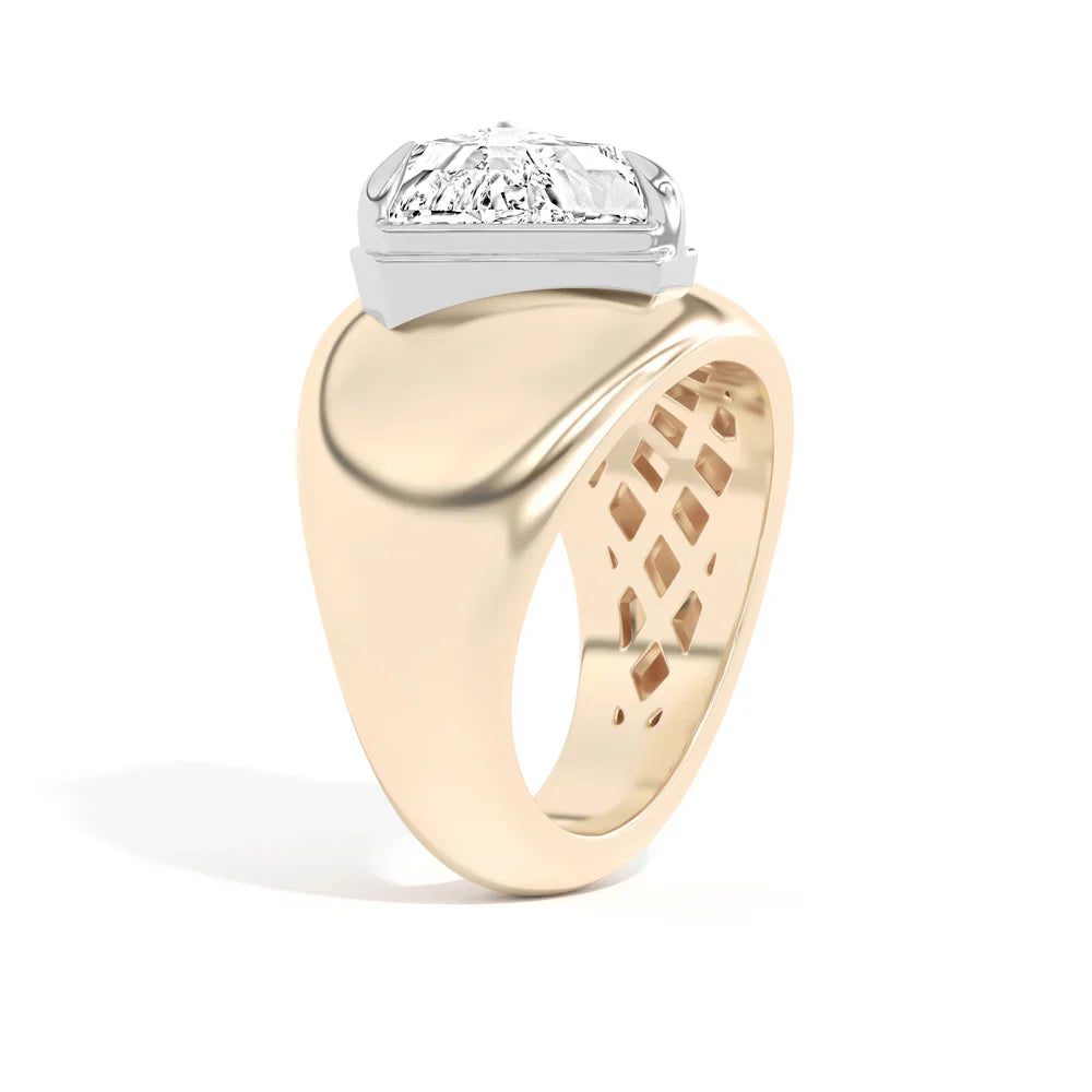 2.0CT Triangle Cut Diamond Unique Moissanite Engagement Ring