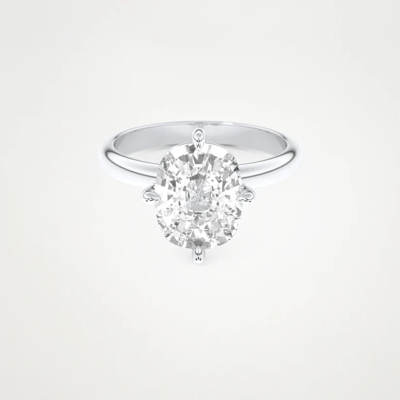 3.0CT Elongated Cushion Cut Solitaire Engagement Ring  – Inspired by Sophia Bush