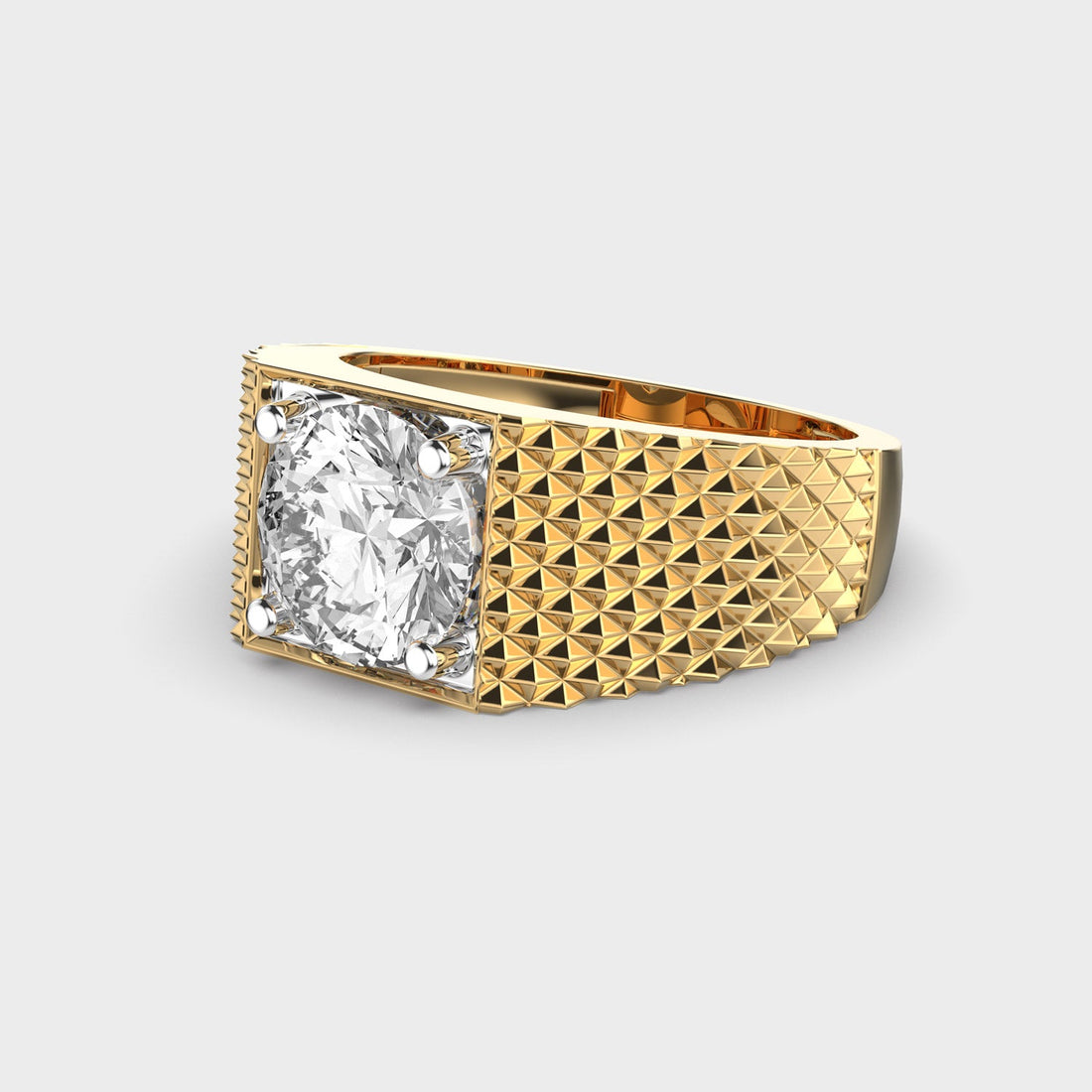 0.50CT Round Cut Solitaire Men's Engagement Ring In Gold